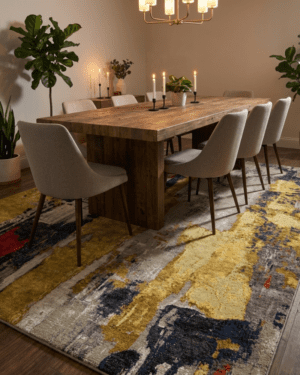 modern area rug