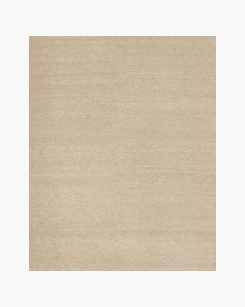 Beige hand knotted rug