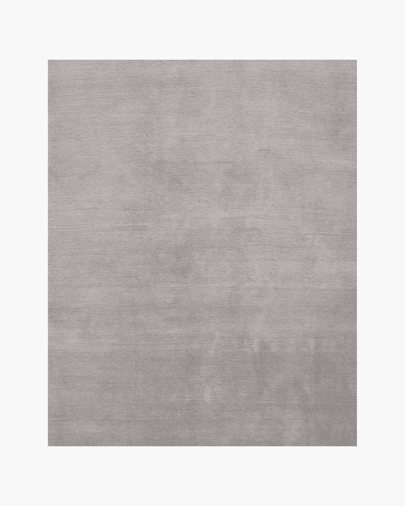 Taupe hand knotted rug