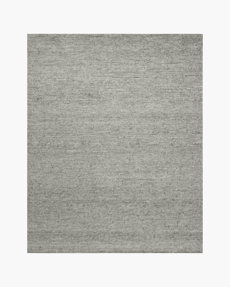 Stone ribbed handloom rug