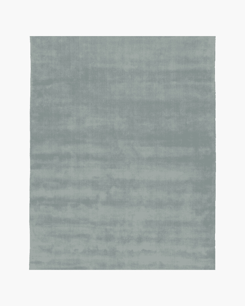 Light blue New Zealand wool rug