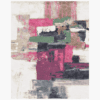 Designer wool silk area rug
