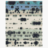Artistic wool silk statement rug