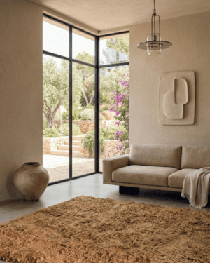 Moroccan silk rug