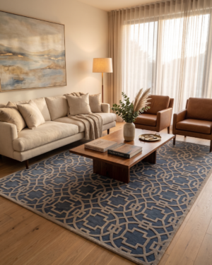royal-trellis-blue-geometric-rug