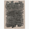 Serpentine Scale crocodile snakeskin wool rug with lustrous charcoal scales dissolving into a greige ground