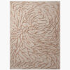 Coral Reverie coral branch wool rug with copper-pink coral spreading across a soft oatmeal ground